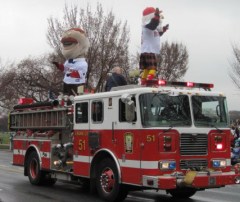 Nationals racing presidents at DC St Patricks Day Parade