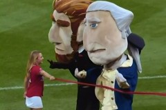 Presidents Race photo finish - Washington Nationals