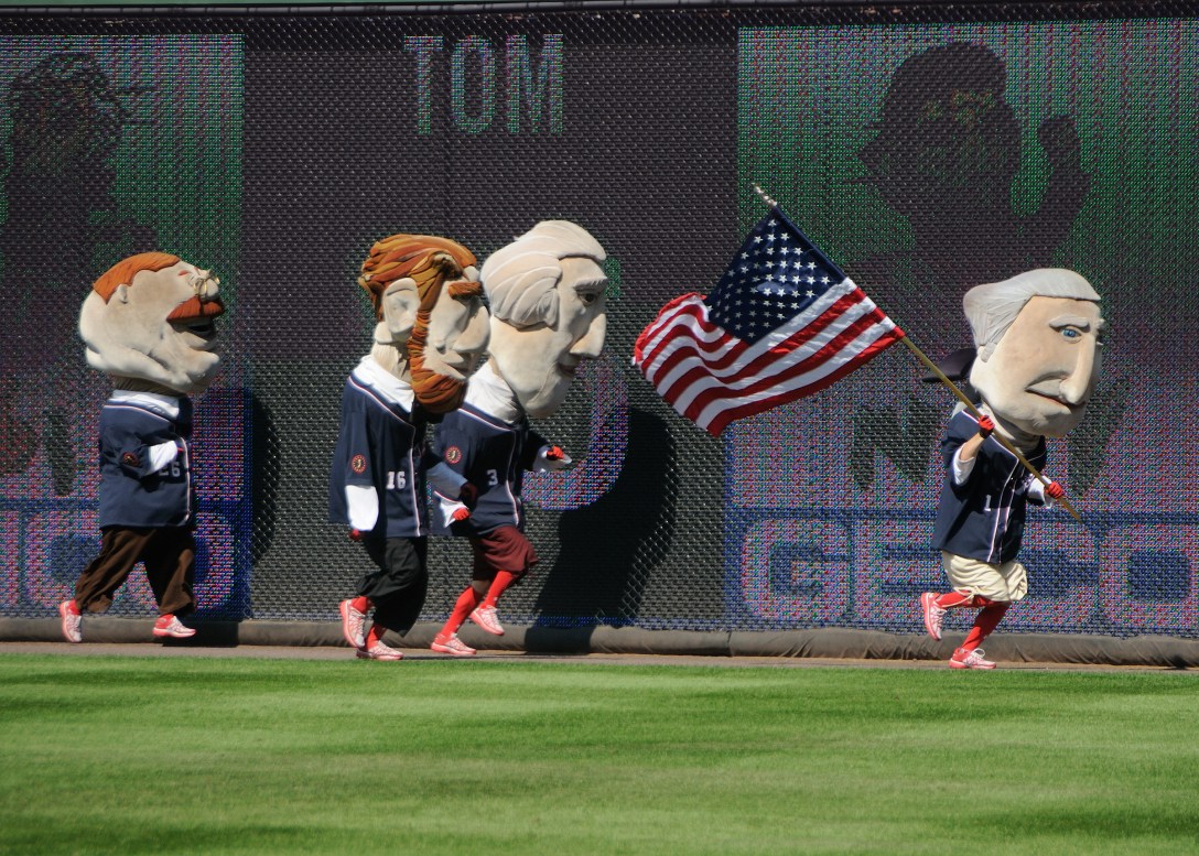 Washington Nationals Presidents Race on 9 11