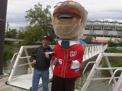 Teddy Roosevelt with Captain Andy - Nationals Park