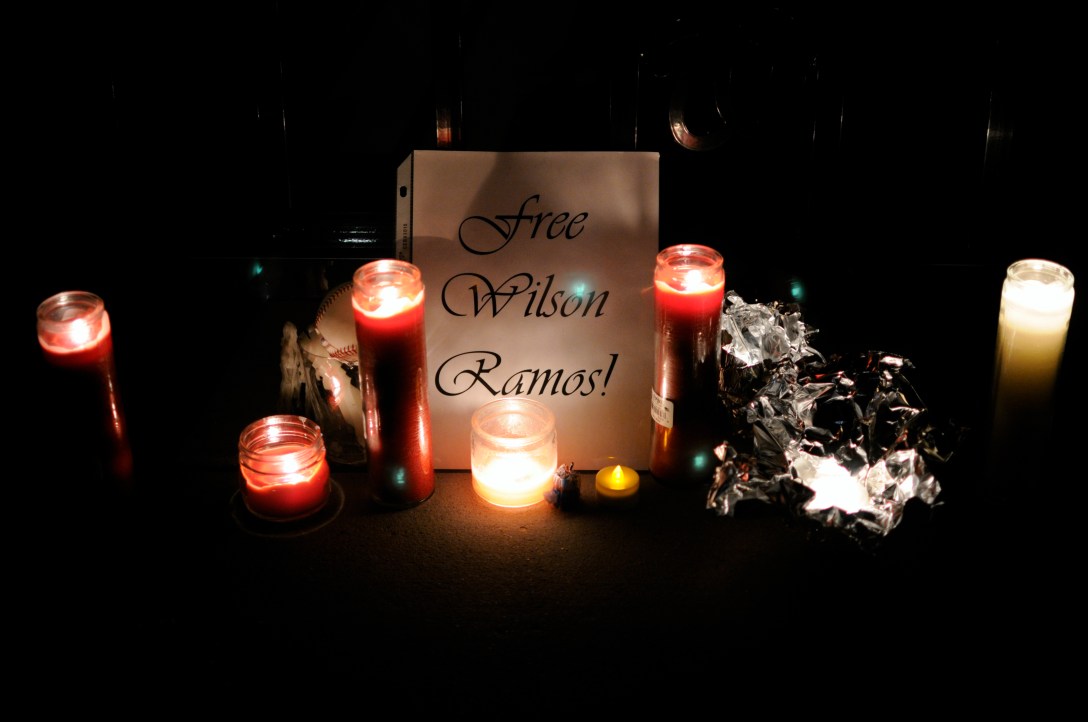 Candlelight Vigil for Wilson Ramos at Nationals Park