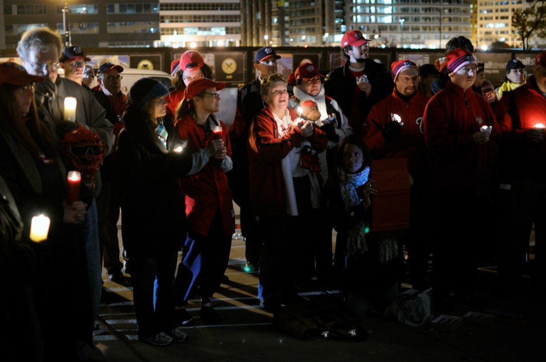 Vigil for Wilson Ramos at Nationals Park