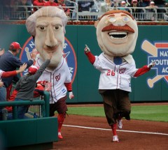 Washington Nationals presidents race Teddy Roosevelt Thomas Jefferson