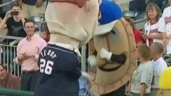 Racing presidents  Teddy Roosevelt sees Potato Pete pierogies Nationals Park