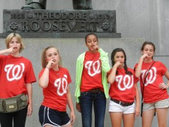 Hillwood School Teddy Roosevelt Mustache Fans