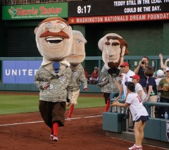 Nationals Racing Presidents in Military Uniforms 