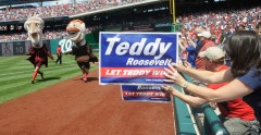 Presidents Race Teddy Roosevelt finish line Amanda Rykoff