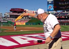 Chicken Sacrifice at Nationals Park dugout - Chicken Mode