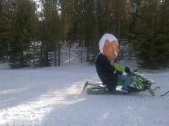 Nats William Howard Taft on Snowmobile