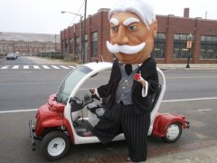 William Howard Taft Racing President departing on adventure to Mt. Rushmore