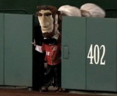 Abe Lincoln blocks the starting gate