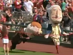 Best Washington Nationals presidents race of 2013 Teddy wins photo finish