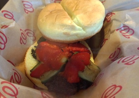 Grilled Portobello Sandwich - Washington Nationals Park Stadium - Field of Greens - Vegan Food Stand