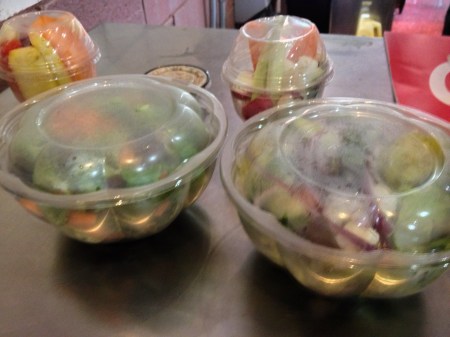 Salads at Washington Nationals Park Stadium - Field of Greens - Vegan Food Stand