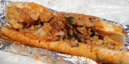 Mike Isabella's G Roasted Cauliflower Sandwich Nationals Park