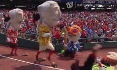 Presidents trip on pineapples