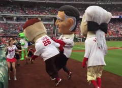 Calvin Coolidge cheats shoves first Nationals presidents race