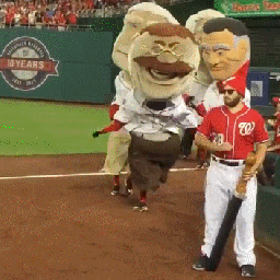 Video: Gnomes attack Nationals racing presidents