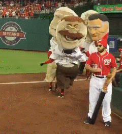 Nationals GIF Anthony Rendon Garden Gnome presidents race