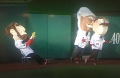 Abe Lincoln Washington Nationals presidents race sitting reading