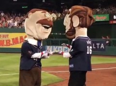 Abe Lincoln Teddy Roosevelt nationals racing presidents blueberry pie