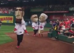 Teddy Roosevelt doesn't even try Nationals presidents race