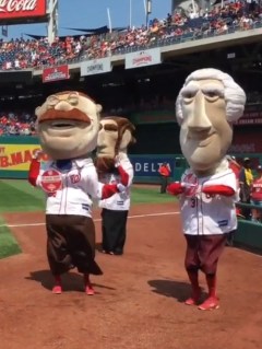 Washington Nationals racing presidents vogue on Madonna's birthday